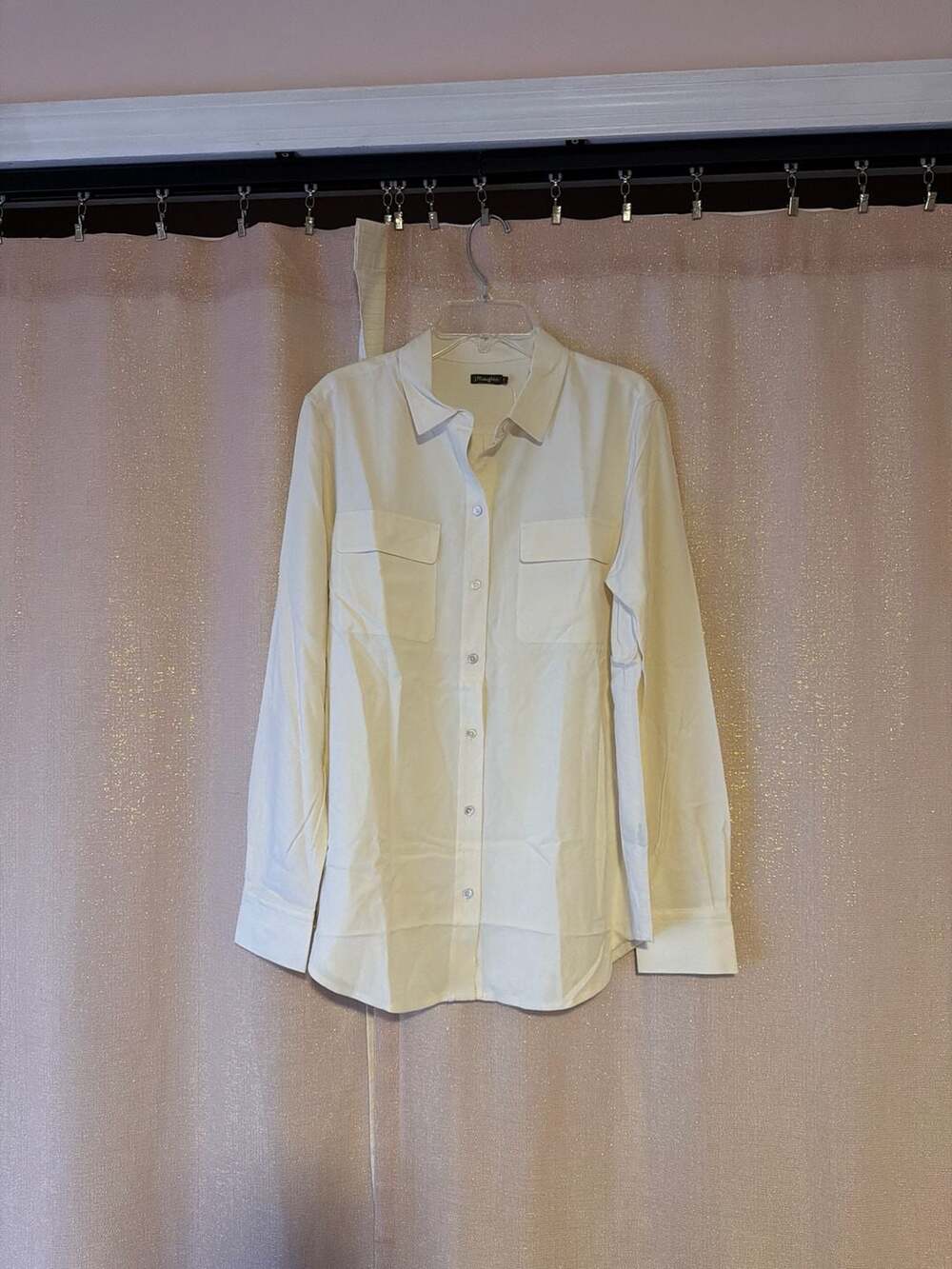 J.McLaughlin Miris Blouse in Egret White